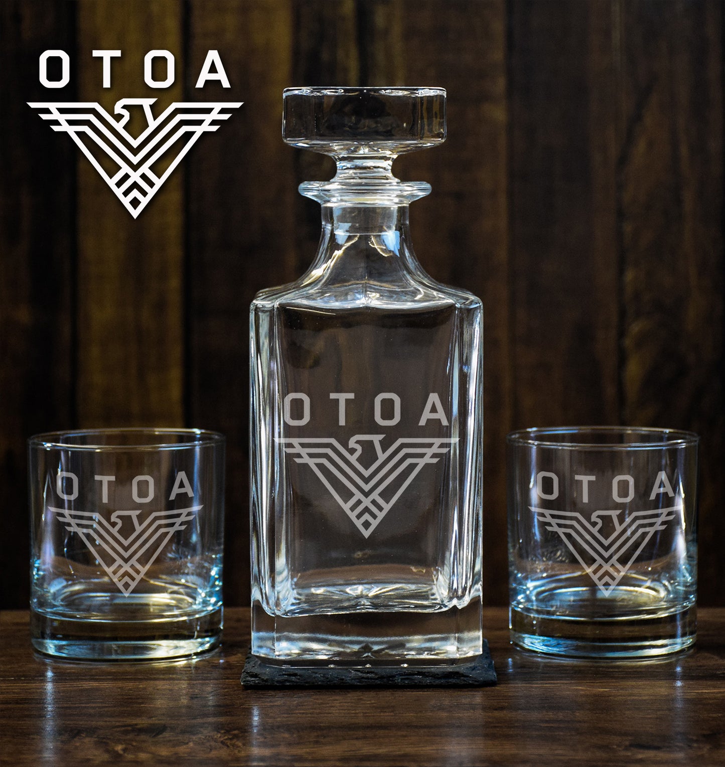 OTOA Low Ball Liquor Decanter Set