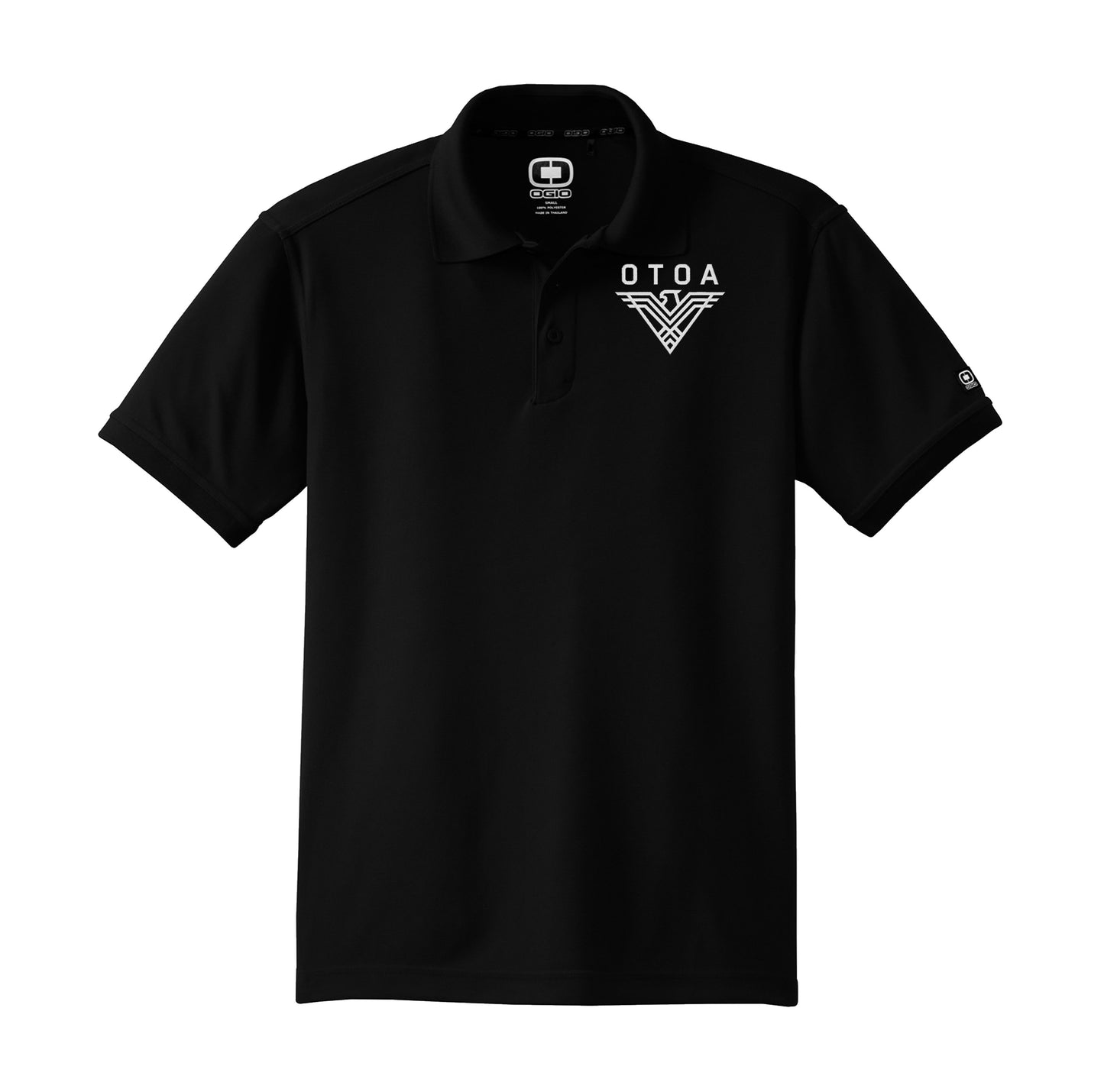 OTOA Logo Embroidered Polo - Black