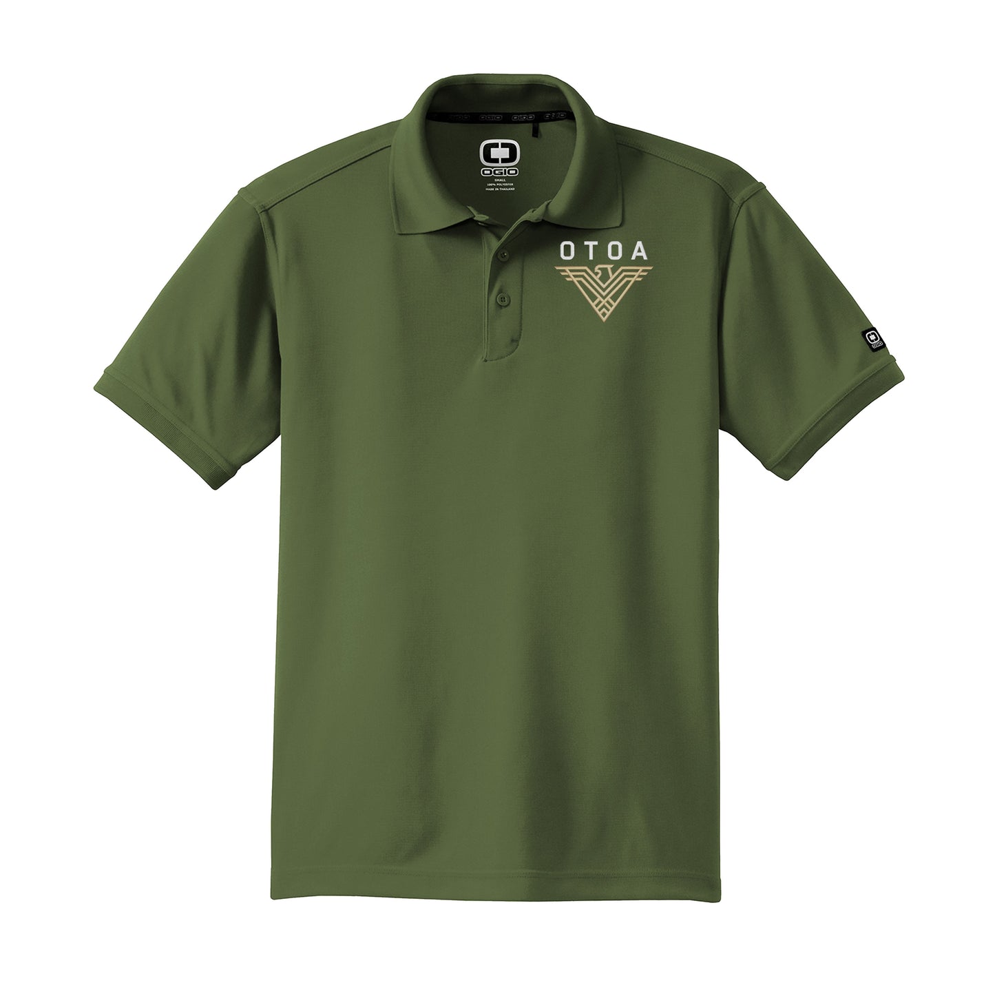 OTOA Logo Embroidered Polo - Olive